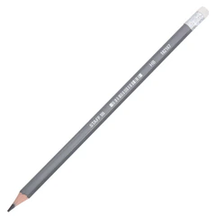 Карандаш чернографитный с ластиком STAFF EVERYDAY BLP-MRN, 1 шт., НВ, корпус ассорти, 182167
