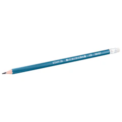 Карандаш чернографитный с ластиком STAFF EVERYDAY BLP-MRN, 1 шт., НВ, корпус ассорти, 182167