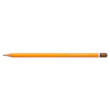 Карандаш чернографитный KOH-I-NOOR "1500", 1 шт., 10H, корпус желтый, заточенный