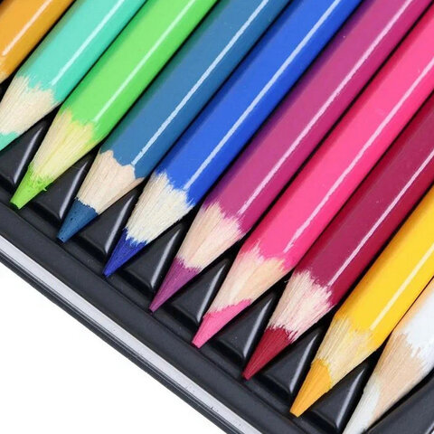 Карандаши цветные акварельные художественные KOH-I-NOOR "Mondeluz", 24 цвета, кисть, точилка, европодвес, 3711/24, 3711024003KZ - фото 3