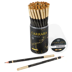 Карандаш чернографитный BRUNO VISCONTI, 1 шт., &laquo;Carrara Black&raquo;, НВ, заточенный, трехгранный, 21-0030/<wbr/>96