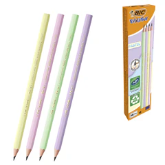 Карандаш чернографитный BIC, 1 шт., &laquo;Evolution Pastel&raquo;, HB, без ластика, корпус ассорти, 518307