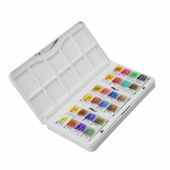 Краски акварельные художественные &laquo;Санкт-Петербург&raquo;, 24 цвета, кювета 2,5 мл, пластиковая коробка, Невская Палитра, 1942017