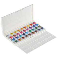 Краски акварельные художественные &laquo;Белые ночи&raquo;, 36 цветов, кювета 2,5 мл, палитра, пластиковая коробка, Невская Палитра, 1942258