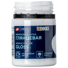 Краска акриловая глянцевая &laquo;Декола&raquo;, банка 50 мл, белая, Невская Палитра, 2928104