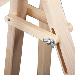 Мольберт напольный «Ученический», размер полок 130 см, угол 50-90°, в собранном виде 66&times;183&times;88 см, Невская Палитра, 750 02-1