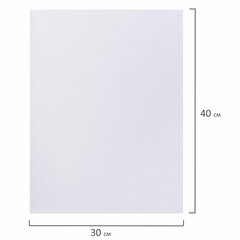 Холст на подрамнике BRAUBERG ART CLASSIC, 30&times;40 см, 440 г/<wbr/>м<sup>2</sup>, грунт, 100% хлопок, крупное зерно, 190645