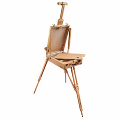 Этюдник BRAUBERG ART CLASSIC, бук, 50&times;34&times;11 см, высота холста 87 см, ножки деревянные 90 см, ремень, 190654