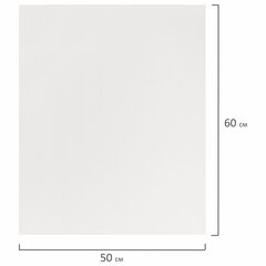 Холст на подрамнике BRAUBERG ART DEBUT, 50&times;60см, грунтованный, 100% хлопок, мелкое зерно, 191025