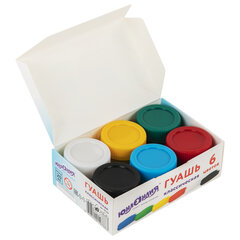 Гуашь ЮНЛАНДИЯ &laquo;ЮНЫЙ ВОЛШЕБНИК&raquo;, 6 цветов по 20 мл, высшее качество, 191331