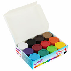 Гуашь ЮНЛАНДИЯ &laquo;ЮНЫЙ ВОЛШЕБНИК&raquo;, 12 цветов по 20 мл, высшее качество, 191333