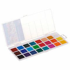 Краски акварельные ГАММА &laquo;Классическая&raquo;, 24 цвета, медовые, пластиковый корпус, европодвес, 1009198
