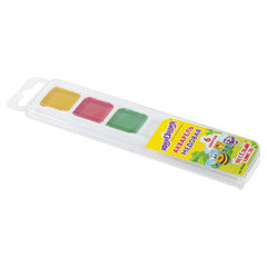 Краски акварельные ЮНЛАНДИЯ &laquo;ВЕСЕЛЫЙ ШМЕЛЬ&raquo;, медовые, 6 цветов, КЛАССИЧЕСКИЕ, пластик, 191528