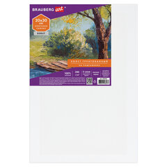 Холст на подрамнике BRAUBERG ART DEBUT, 20&times;30см, 280 г/<wbr/>м<sup>2</sup>, грунт, 100% хлопок, мелкое зерно, 191641