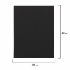 Холст на подрамнике черный BRAUBERG ART CLASSIC, 30&times;40см, 380г/<wbr/>м, хлопок, мелкое зерно, 191650