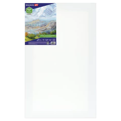 Холст на подрамнике BRAUBERG ART CLASSIC, 30&times;50 см, 420 г/<wbr/>м<sup>2</sup>, 45% хлопок 55% лен, среднее зерно, 191657