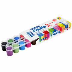 Гуашь BRAUBERG &laquo;PREMIUM&raquo;, 12 цветов по 25 мл, 191700