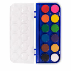 Краски акварельные BRAUBERG &laquo;PREMIUM&raquo; 12 цветов, круглые кюветы 28 мм, пенал, 191743