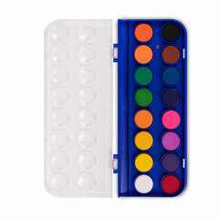 Краски акварельные BRAUBERG &laquo;PREMIUM&raquo; 16 цветов, круглые кюветы 23 мм, пенал, 191744