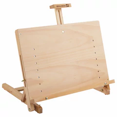Мольберт настольный BRAUBERG ART CLASSIC, регулируемый верхний держатель, 50&times;37&times;39 см, бук, 191756