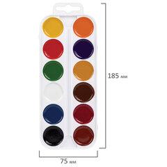 Краски акварельные медовые 12 цветов ПИФАГОР &laquo;ВЕСЕЛАЯ ТАКСА&raquo;, картонная коробка, 192007