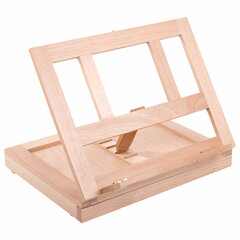 Мольберт настольный из бука с выдвижным ящиком, 34,5&times;26&times;27 см, холст до 30 см, BRAUBERG ART, 192247