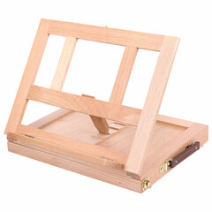 Мольберт настольный из бука с выдвижным ящиком, 34,5&times;26&times;27 см, холст до 30 см, BRAUBERG ART, 192247