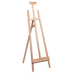 Мольберт напольный из бука, 158&times;50&times;87 см, высота холста до 121 см, лакированный, BRAUBERG ART CLASSIC, 192259