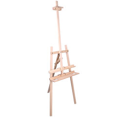Мольберт напольный из сосны Лира с полкой, 170&times;55&times;70 см, высота холста до 107 см, BRAUBERG ART CLASSIC, 192261