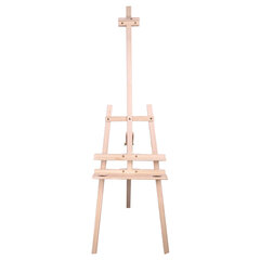 Мольберт напольный из сосны Лира с полкой, 170&times;55&times;70 см, высота холста до 107 см, BRAUBERG ART CLASSIC, 192261