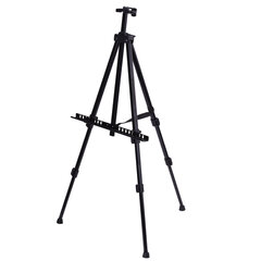 Мольберт-тренога металлический переносной, телескопический, 117&times;166&times;94 см, чехол, BRAUBERG ART, 192266