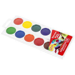 Краски акварельные BRAUBERG &laquo;МАГИЯ ЦВЕТА NEW&raquo;, медовые, 12 цветов, круглые кюветы, 192286