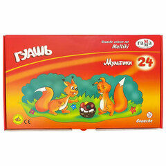 Гуашь ГАММА &laquo;Мультики&raquo;, 24 цвета по 20 мл, картонная упаковка, 81220201