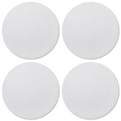 Холсты на магните круглые НАБОР 4 шт., 7,5 см, 280 г/<wbr/>м<sup>2</sup>, 100% хлопок, BRAUBERG ART CLASSIC, 192332