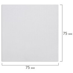 Холсты на магните квадратные НАБОР 4 шт., 7,5&times;7,5 см, 280 г/<wbr/>м<sup>2</sup>, 100% хлопок, BRAUBERG ART CLASSIC, 192333