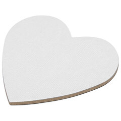 Холсты на магните в форме сердца НАБОР 4 шт., 7,5 см, 280 г/<wbr/>м<sup>2</sup>, 100% хлопок, BRAUBERG ART CLASSIC, 192334