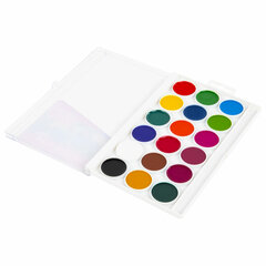 Краски акварельные BRAUBERG &laquo;МАГИЯ ЦВЕТА NEW&raquo;, медовые, 18 цветов, круглые кюветы, 192364