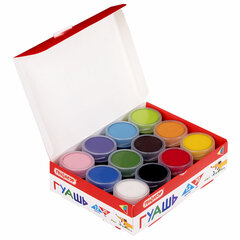 Гуашь ПИФАГОР &laquo;ВЕСЕЛАЯ ТАКСА&raquo;, 12 цветов по 20 мл, 192379