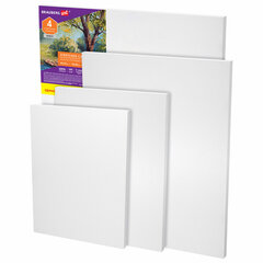 Холсты на подрамнике в коробе 4 шт. (25&times;35, 30&times;40, 40&times;50, 50&times;60 см), 280 г/<wbr/>м<sup>2</sup>, хлопок, BRAUBERG ART, 192509