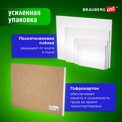 Холсты на подрамнике в коробе 4 шт. (25&times;35, 30&times;40, 40&times;50, 50&times;60 см), 280 г/<wbr/>м<sup>2</sup>, хлопок, BRAUBERG ART, 192509