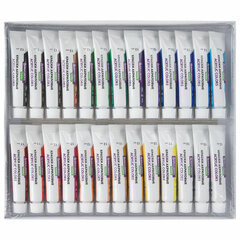 Краски акриловые художественные 26 шт. по 12 мл, холсты 3 шт., кисти 6 шт., аксессуары, 37 предметов, BRAUBERG HOBBY, 192544