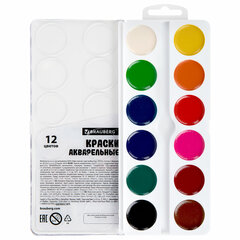 Краски акварельные BRAUBERG 12 цветов &laquo;Аниме&raquo;, медовые, круглые кюветы, 192552