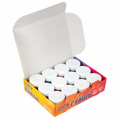 Гуашь BRAUBERG &laquo;ЗАМОК&raquo;, 12 цветов по 20 мл, 192558