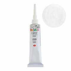 Контур акриловый универсальный &laquo;Декола&raquo;, туба 18 мл, белый, Невская Палитра, 13603104