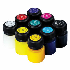 Краски акриловые для витража с контуром &laquo;Декола&raquo;, 9 цветов по 20 мл, в банках, Невская Палитра, 42411065