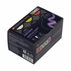 Краски акриловые матовые &laquo;Декола&raquo;, 6 цветов по 20 мл, в банках, Невская Палитра, 143411020