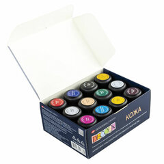 Краски акриловые по коже &laquo;Декола&raquo;, 11 цветов + акриловый лак по 20 мл, в банках, Невская Палитра, 261412142