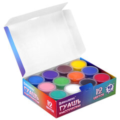 Гуашь BRAUBERG &laquo;МОНСТРИКИ&raquo;, 12 цветов по 10 мл, 192642