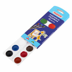 Краски акварельные ПИФАГОР &laquo;ЖИРАФ&raquo; на коррексе, 12 цветов, медовые, круглые кюветы, 192647