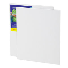 Холсты на картоне НАБОР 2 штуки (40&times;50 см), хлопок, грунт, 280 г/<wbr/>м<sup>2</sup>, BRAUBERG ART CLASSIC, 192655